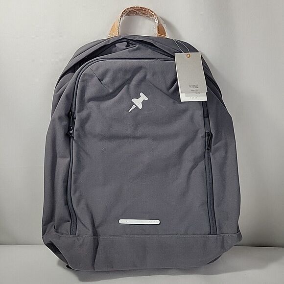 Rawrow Back Pack 222 Waxed Cotna 15" Gray Waterproof Laptop Commute Travel